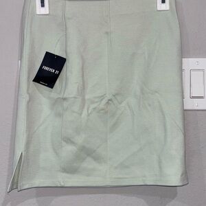 Forever 21 Light Mint Pencil Skirt